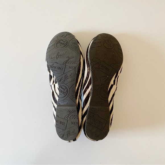 Henri Bendel Sole Ambition Zebra Calf Hair Loafers - Picture 7 of 7